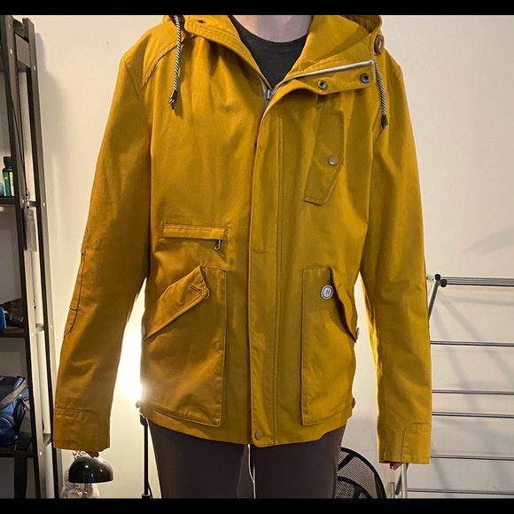 L’UOMO Yellow Rain Coat - Picture 3 of 4